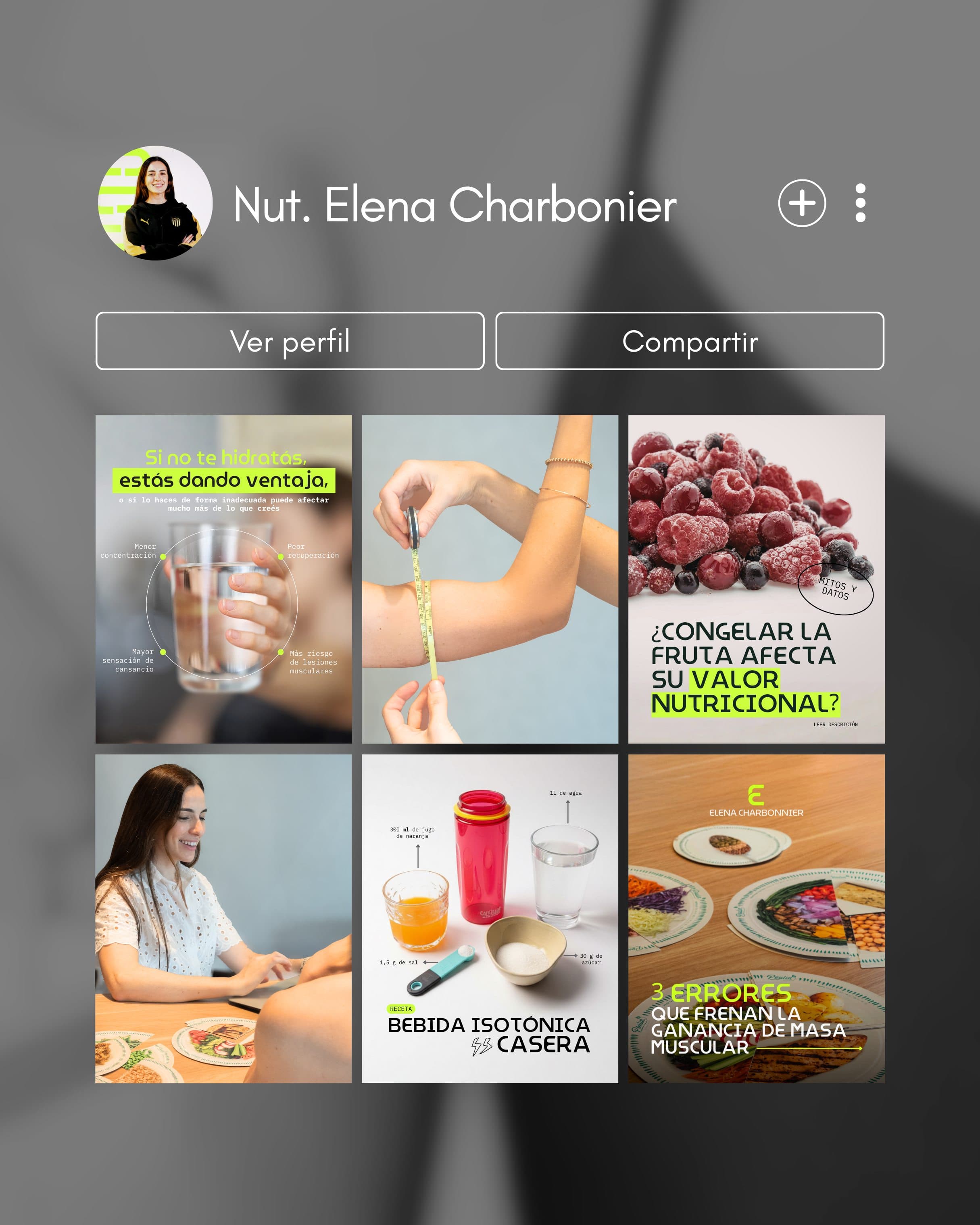 Lic. en Nutrición Charbonnier — Community Management