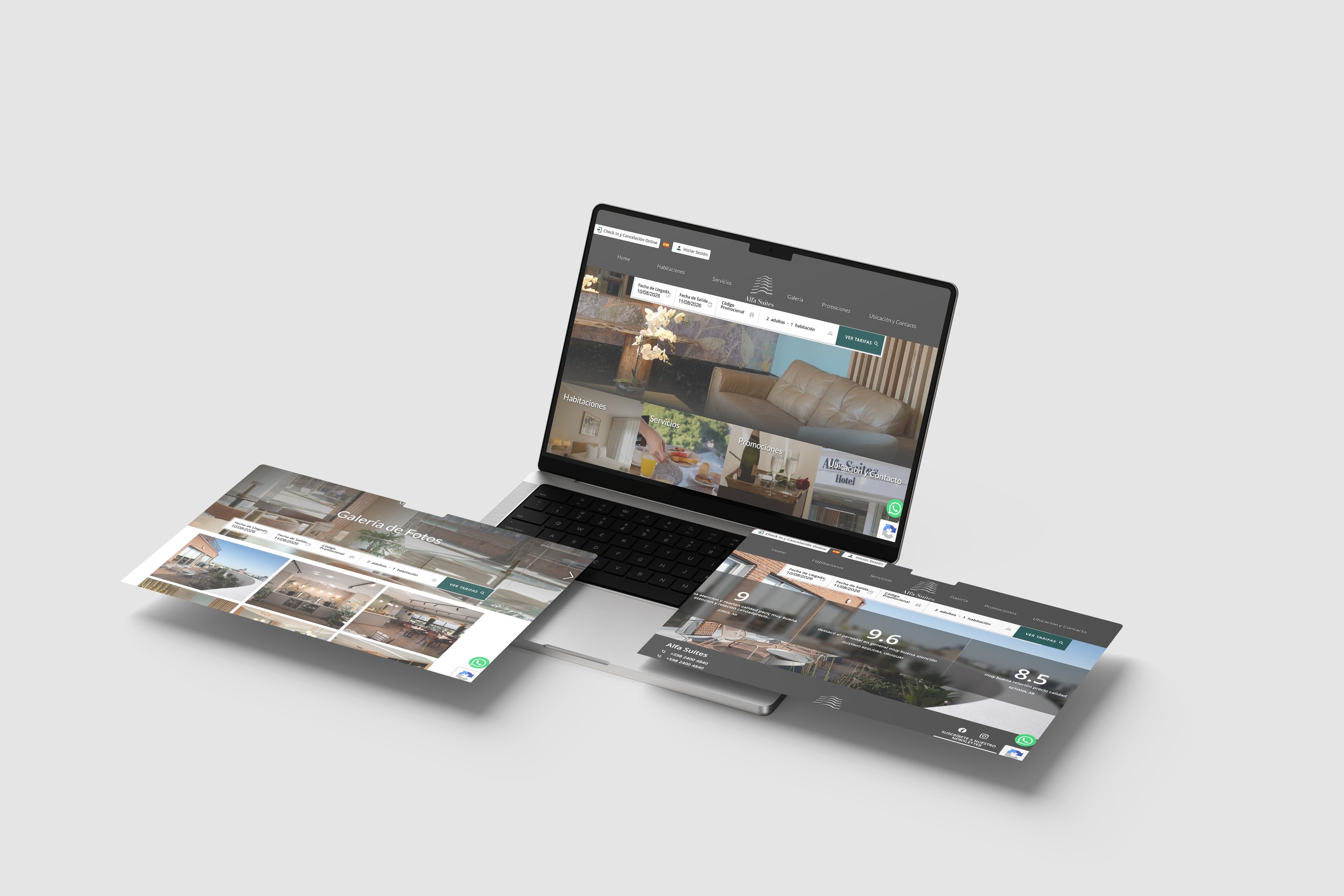 ALFA SUITES HOTEL — Página Web y App
