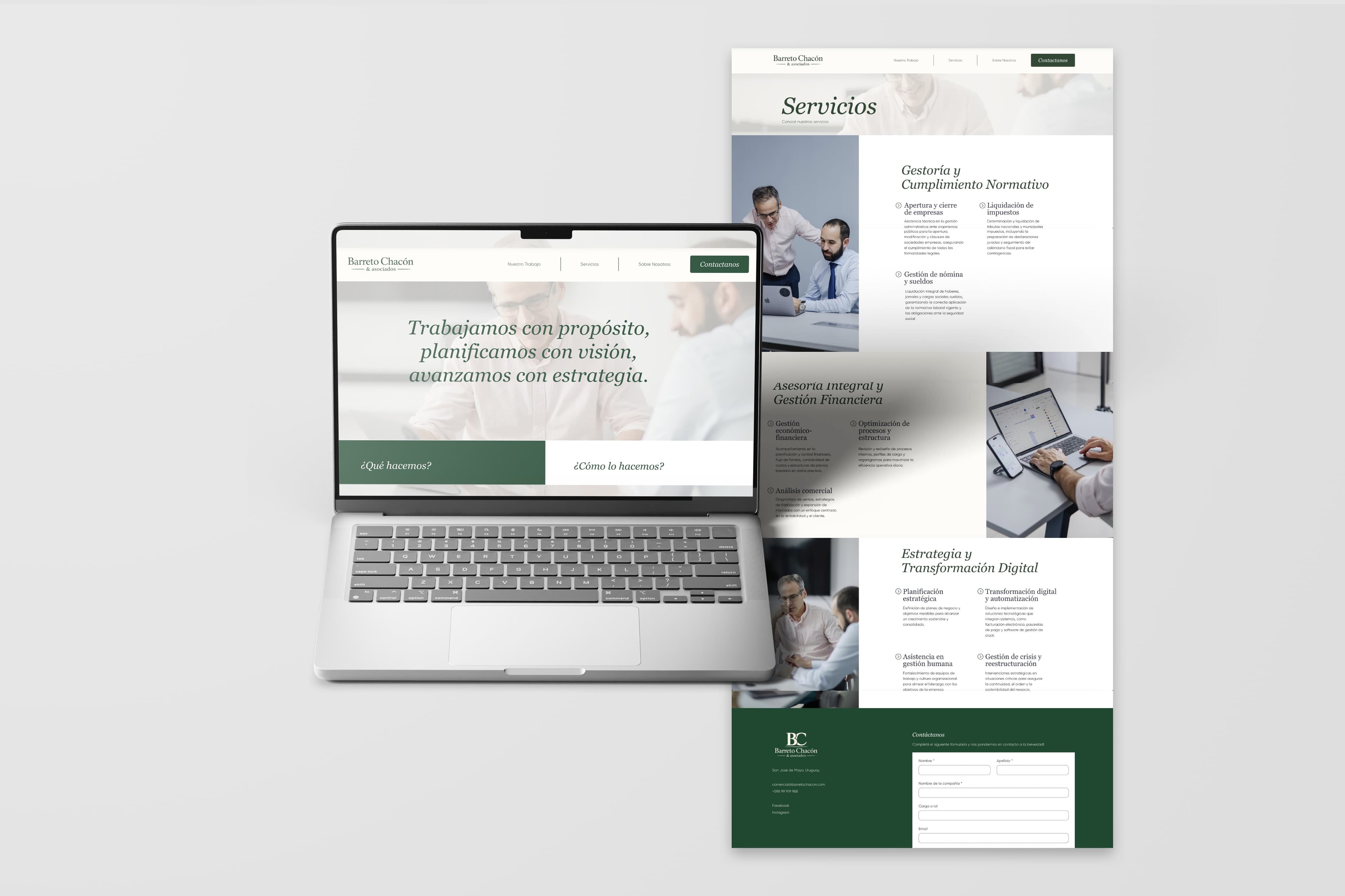 B&C ASOCIADOS — Página Web y App