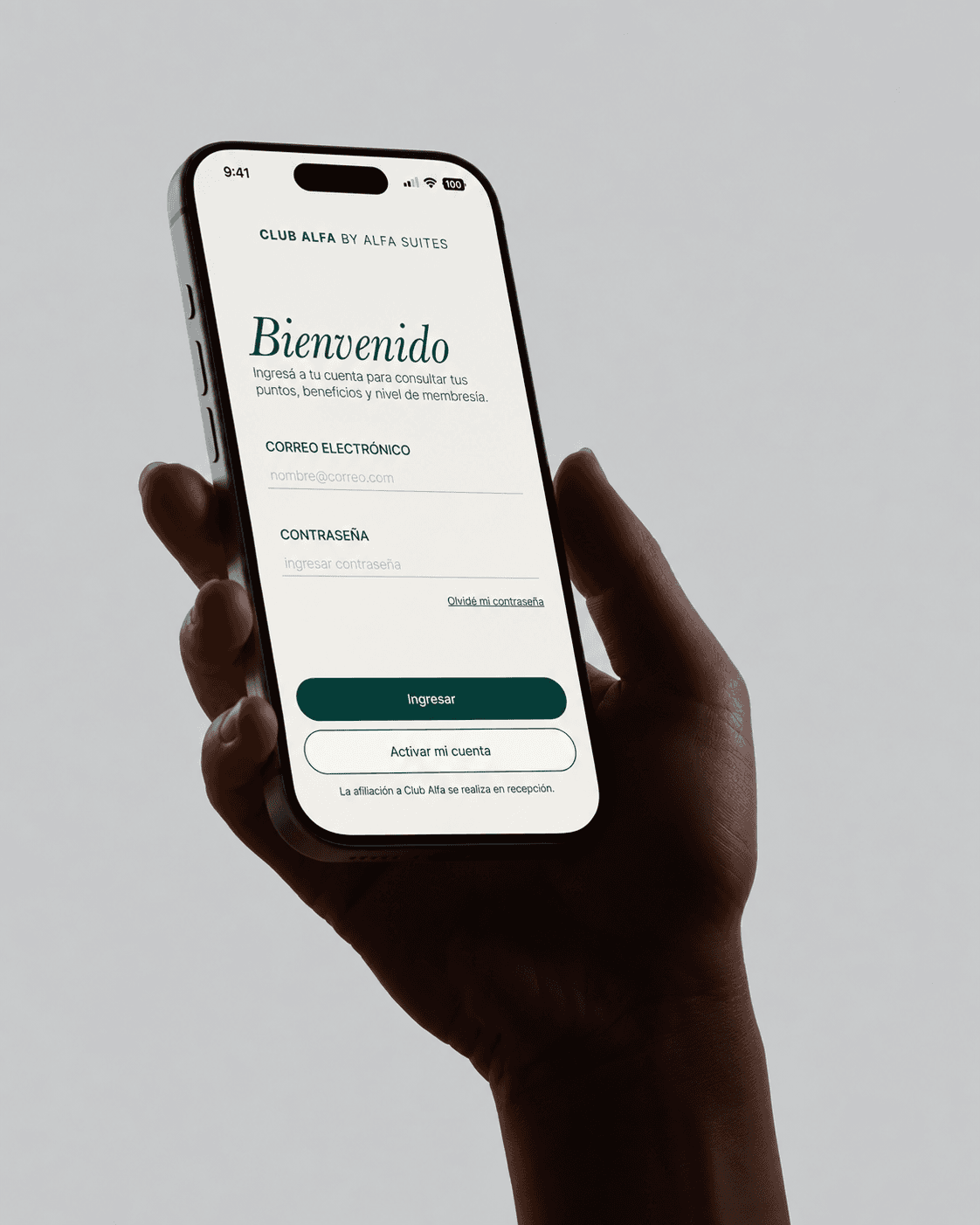 Club Alfa · Aplicación — Diseño gráfico