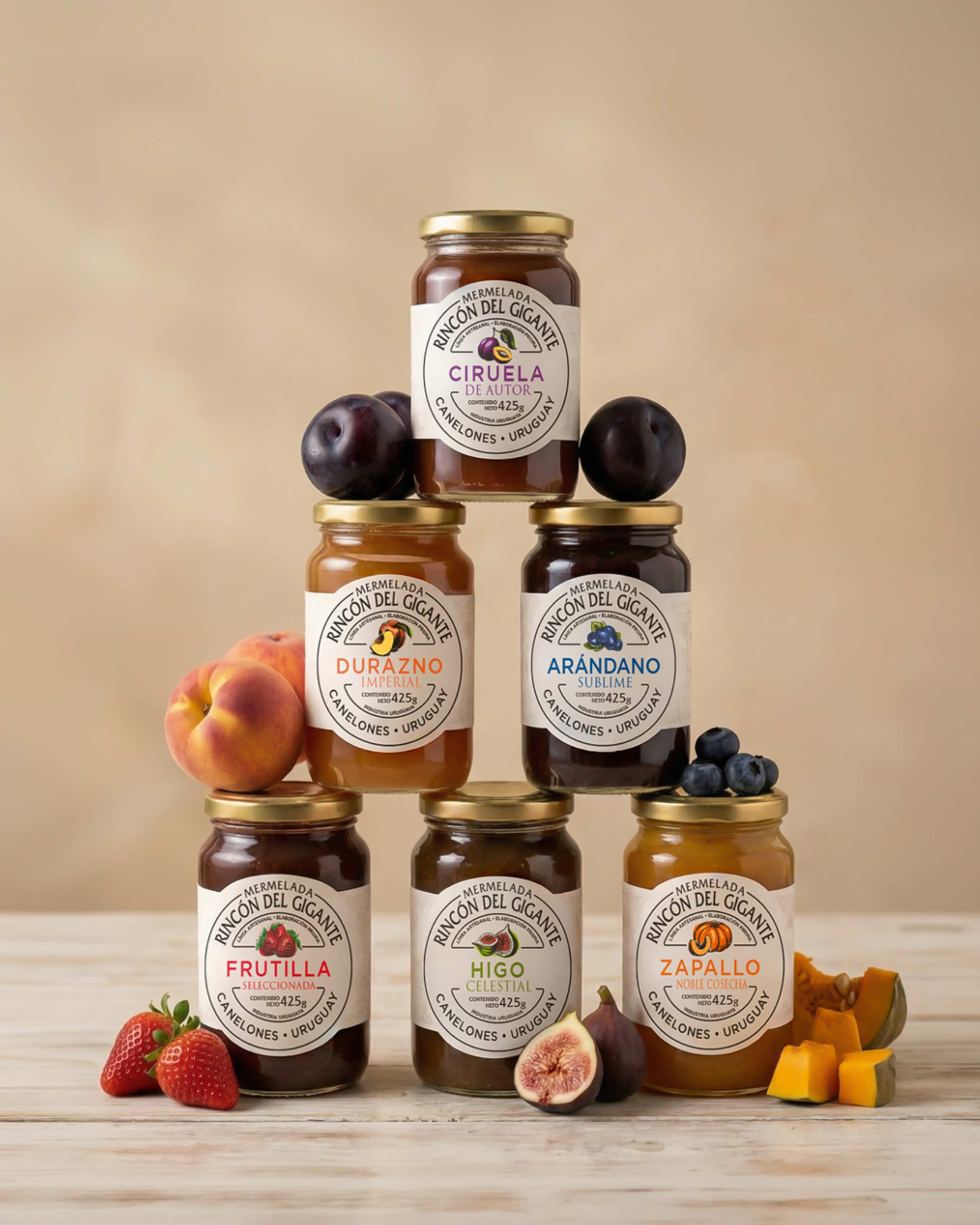 Mermeladas Rincón del Gigante — packaging